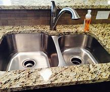 Image result for Granite Countertops with Stainless Steel Sink