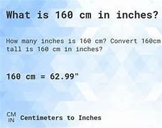 Image result for 160 Cm in Inches