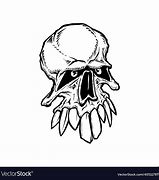 Image result for Free Clip Art Skull with Long Teeth