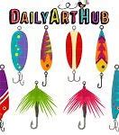 Image result for Clip Art Fishing Lure and Bobber