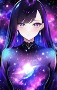 Image result for Kawaii Anime Girl with Galaxy Hair