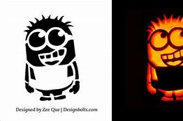 Image result for Minion Halloween Stencil