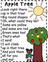 Image result for Apple Tree Apple Fell On Poem Kids