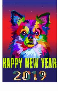 Image result for Dogs Happy New Year 2019