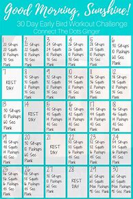 Image result for 30-Day Workout Challenge for Beginners Print Out