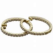 Image result for Gold Diamond Nexus Earrings Black Clip Backings