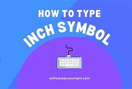 Image result for Symbol for Inches