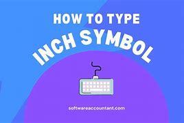 Image result for What Is the Inch Mark Symbol