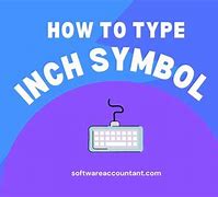 Image result for Symbol of Inch