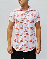 Image result for Pink Blue Flamingo Button Up