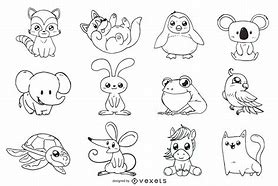 Image result for free vectors lines drawing animal