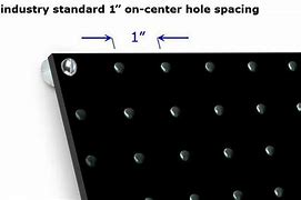 Image result for Pegboard Hole Spacing