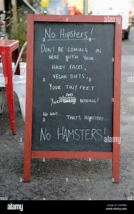 Image result for No Hipsters Sign Meme Hamster