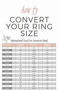 Image result for Printable International Ring Size Conversion Chart