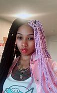 Image result for Half Colored Box Braids