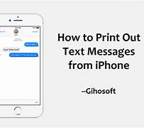 Image result for Print iPhone Text Messages
