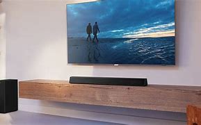 Image result for TV and Sound Bar with Black Background