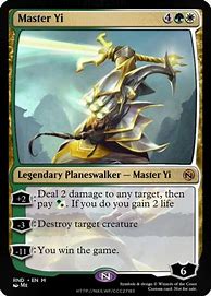 Image result for Master Yi Magic The Gathering Card