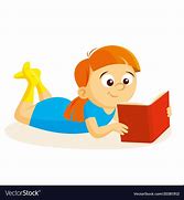 Image result for A Girl Who's Reading a Book Clip Art