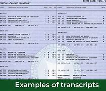 Image result for Transcript Format Example