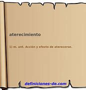 Image result for aterecimiento