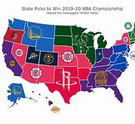 Image result for All NBA Teams On a Map