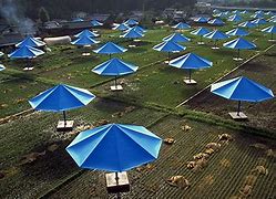 Image result for Christo and Jeanne-Claude Umbrellas