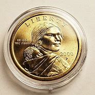 Image result for One Dollar Coin 2000 with Colors