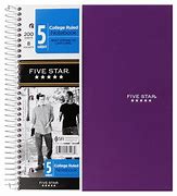 Image result for 5 Subject Notebook A5