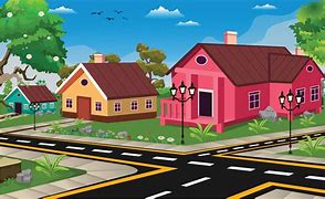Image result for Small Town Living Cartoon