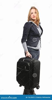 Image result for Woman with Suitcase