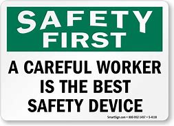 Image result for Safety First Signs and Symbols
