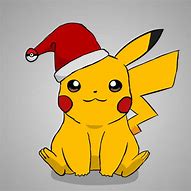 Image result for Chibi Pikachu Christmas