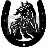 Image result for Horseshoe with Horse Head Clip Art