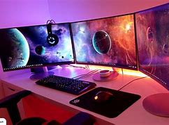 Image result for Best Dual Curved Monitor Setup