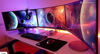 Image result for Curved Multi-Monitor Display