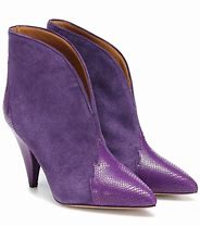 Image result for Purple Suede Ankle Boots