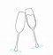 Image result for Drawing of Thistle Champagne Glasses