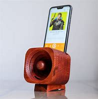 Image result for Wood Passive Phone Speaker