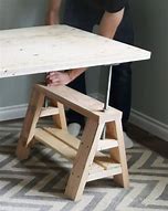 Image result for Adjustable Sawhorse Desk