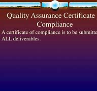 Image result for Quality Assurance Certificate Template