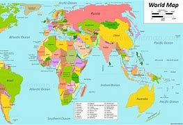 Image result for World Map Major Countries