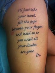 Image result for Love Quote Tattoos