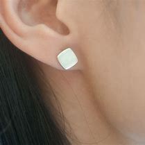 Image result for Metal Stud Earrings