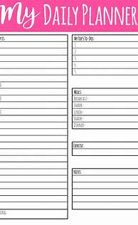 Image result for Kids Daily Planner Sheets