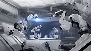 Image result for Futuristic Robot Factory