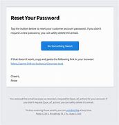 Image result for Password Reset Email Message Example