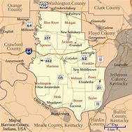 Image result for Harrison County Indiana Map