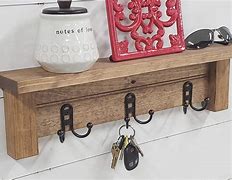 Image result for Farmhouse Wall Shelf with Hooks