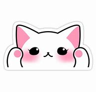 Image result for Cute White Cat Stickers